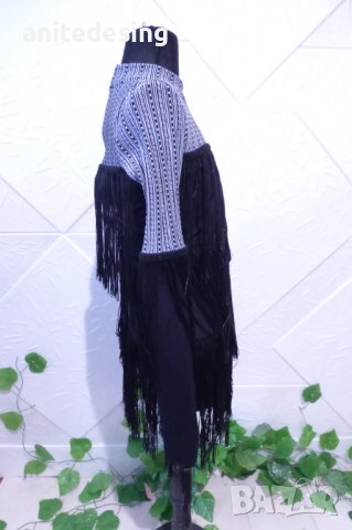 Детска рокля за спортни танци с ресни, снимка 4 - Детски рокли и поли - 39048380