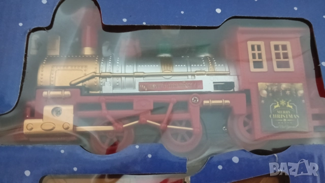 2бр коледни влакчета влак детски играчки елха подарък коледа декорация украса бебешки, снимка 11 - Електрически играчки - 52706353