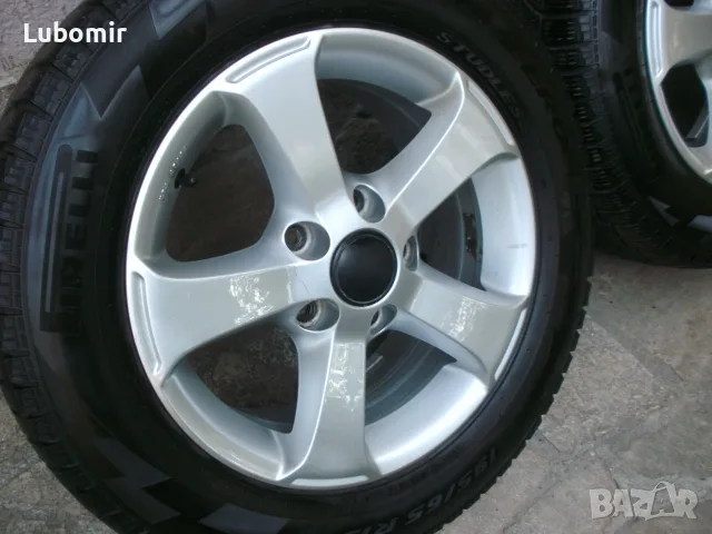15 цола 5 х 112 мм 4 бр лети джанти - оригинални Volkswagen със зимни гуми ! , снимка 10 - Гуми и джанти - 56011728