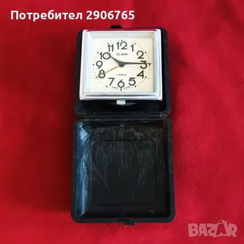 Часовник будилник Слава СССР работещ, снимка 7 - Антикварни и старинни предмети - 50244251