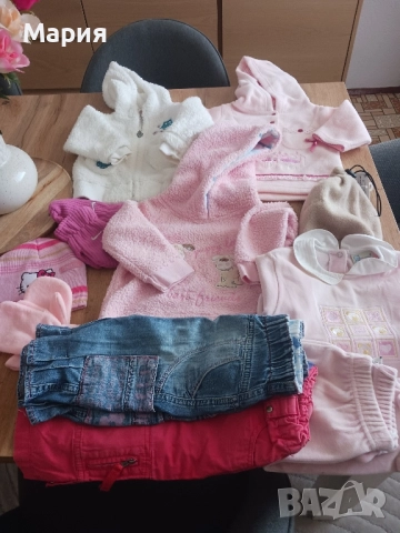 Детски дрехи за момиче 6-12 м лот