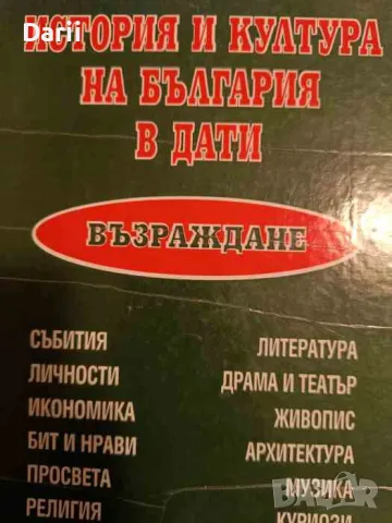 История и култура на България в дати: Възраждане