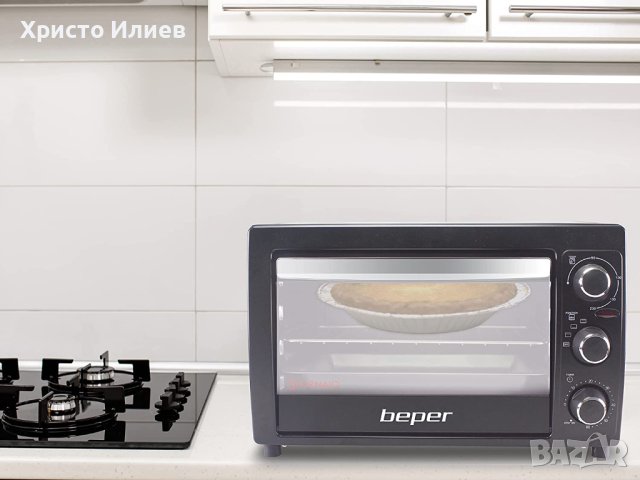 Електрическа фурна Грил функция 230 градуса Beper 20 L , снимка 4 - Печки, фурни - 40885108