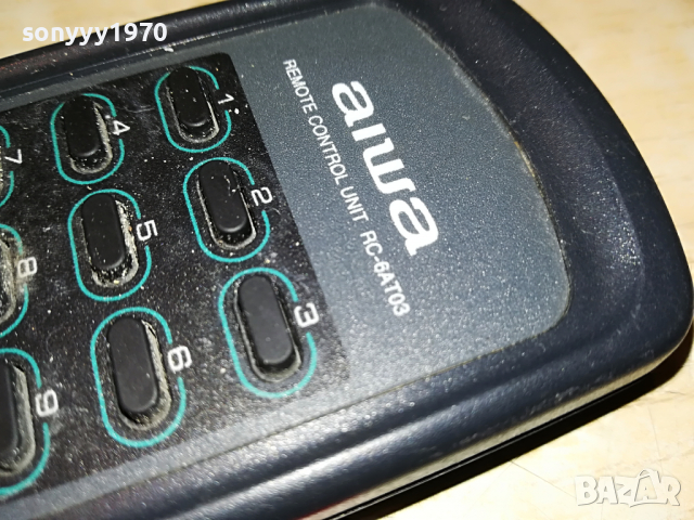 AIWA RC-6AT03 AUDIO REMOTE-ВНОС SWISS 1004221739, снимка 11 - Други - 36409038
