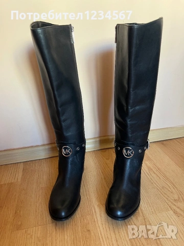 Чисто НОВИ оригинални ботуши MICHAEL KORS от естествена кожа 36 н, снимка 10 - Дамски ботуши - 53668151