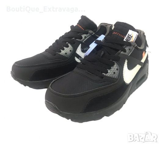 Мъжки маратонки Nike Air Max 90 Off White Black/White !!!, снимка 4 - Маратонки - 36355806