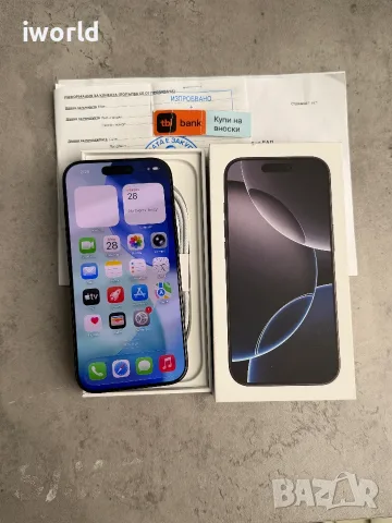 КАТО НОВ❗️24м Гар.❗️iPhone 16 Pro❗️ Лизинг от 24€/мес ❗️Black Titanium❗️ 128GB, снимка 9 - Apple iPhone - 56270803