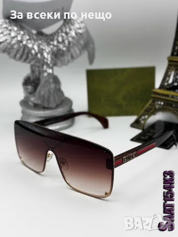 Gucci Слънчеви Очила С UV400 Защита С ПОДАРЪК🎁 Калъф Гучи - Различни Модели и Цветове Код D2308, снимка 5 - Слънчеви и диоптрични очила - 49552314