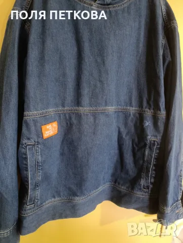 Дънково худи с качулка, снимка 2 - Суичъри - 49782092