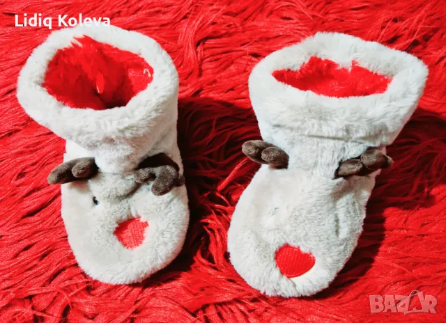 Пухкави, зимни, детски пантофки, снимка 2 - Детски пантофи - 48723643
