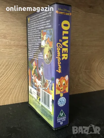Видеокасета “ Оливър и компания “ VHS, снимка 3 - Други жанрове - 56378970