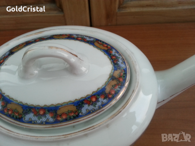  Порцеланов чайник Чехословакия, снимка 10 - Антикварни и старинни предмети - 36471453