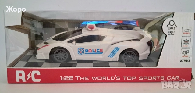 ПОЛИЦЕЙСКА КОЛА С ДИСТАНЦИОННО КН2272, снимка 5 - Коли, камиони, мотори, писти - 51940015