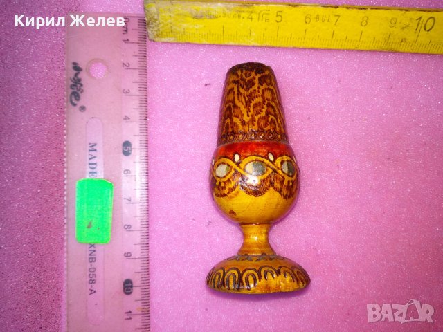 МНОГО КРАСИВА СТАРА ДЪРВЕНА ПИРОГРАФИРАНА МИНИАТЮРА За ЕТНО ИНТЕРИОР КОЛЕКЦИЯ 42847, снимка 4 - Колекции - 44155810