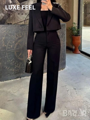 Дамски Костюм с Широк Панталон ⚜️