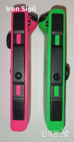 Nintendo Switch Joycon Pink Green / Розов и Зелен, снимка 2 - Nintendo конзоли - 52537114