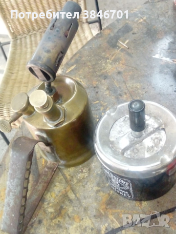 бензинова лампа от бронз, снимка 5 - Антикварни и старинни предмети - 44706627