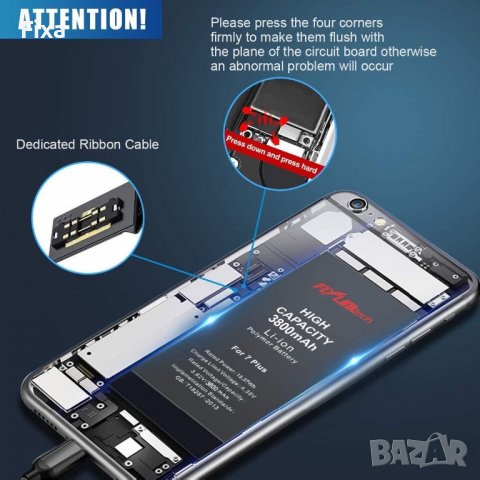"FLYLINKTECH" Батерия за iPhone 7 Plus (3800mAh), снимка 6 - Оригинални батерии - 39784674