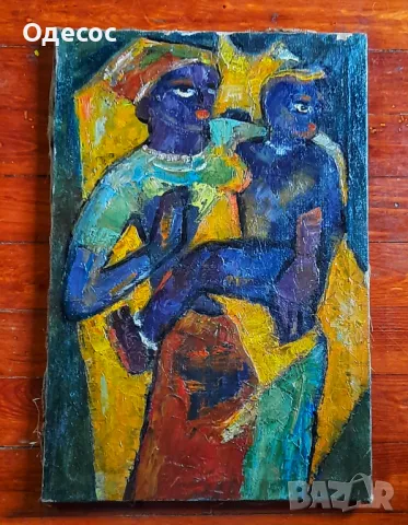 Янаки Манасиев стара маслена  картина 1932-1978, снимка 3 - Антикварни и старинни предмети - 49021258