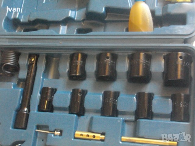 Нов Комплект Пневматични Инструменти На Въздух-Къртач/Обдухвач/Шила/Торсове/Адаптери-Mauk Germany, снимка 11 - Други инструменти - 41041402