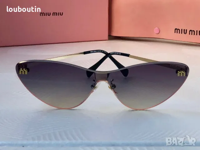 Miu 2024 дамски слънчеви очила котка 3 цвята, снимка 15 - Слънчеви и диоптрични очила - 48008780
