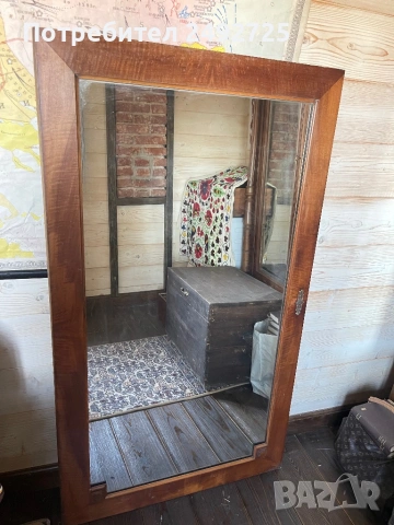 Старинно огледало 3 бр дърворезба и огледало барок без рамка, снимка 2 - Огледала - 36231764