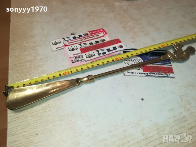 ОБУВАЛКА С КАТЕРИЦА-МЕД МЕСИНГ-ВНОС БЕЛГИЯ 2401251529, снимка 7 - Антикварни и старинни предмети - 48812439