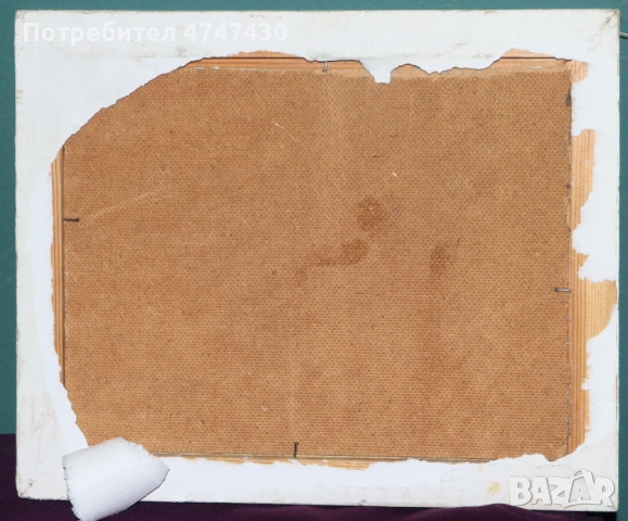 Васил Велков картина маслени бои Дунавски пейзаж , снимка 7 - Картини - 53647046