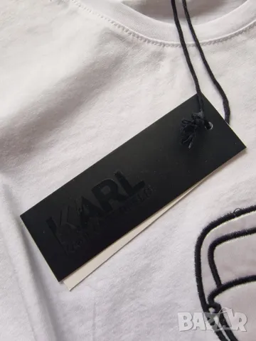 Страхотна дамска тениска KARL LAGERFELD  , нова с етикет, размер S / M ,L , XL, цена 35лв, снимка 5 - Тениски - 49488624