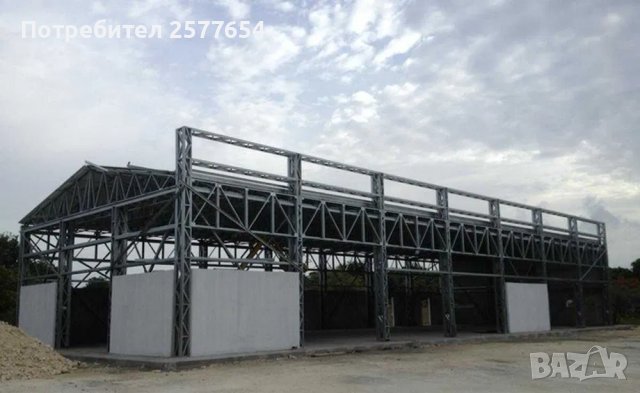 ЛИЗИНГ - Халета, Хале, Магазини, Складове, Склад 400м2 - 12м х 30м х6м , снимка 8 - Строителни материали - 44208877