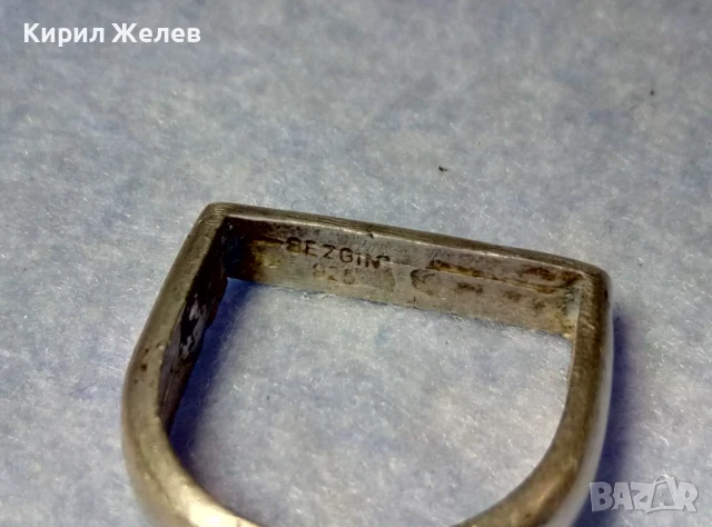 СТИЛЕН ВИНТИДЖ АРТ СРЕБЪРЕН ПРЪСТЕН СРЕБРО 925 SEZGIN ДИЗАЙНЕРСКА РЪЧНА ИЗРАБОТКА 48750, снимка 8 - Пръстени - 50542242