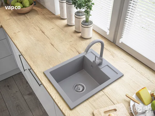 Гранитна мивка Granitan Best 40см, снимка 8 - Мивки - 47597817