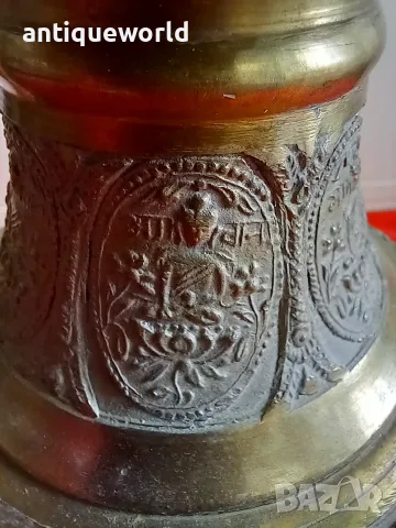 Непалска Карува ,Бронзов Съд за Вода , Будизъм, снимка 4 - Антикварни и старинни предмети - 55746719