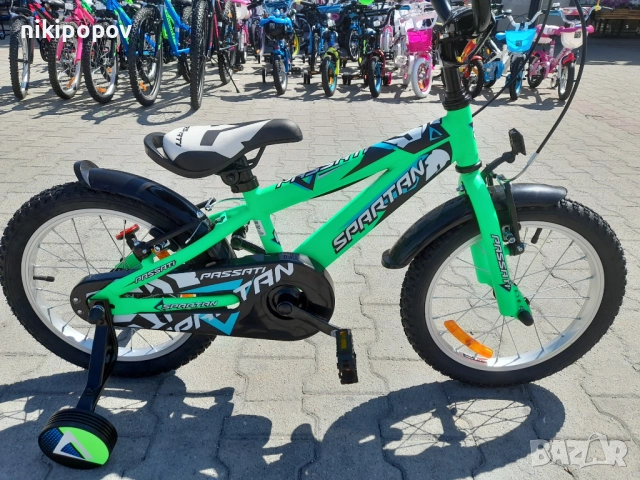 PASSATI Велосипед 16" SPARTAN зелен, снимка 2 - Велосипеди - 53759393