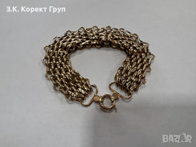 Златна гривна 14К 585-21,49 г, снимка 7 - Гривни - 55823900