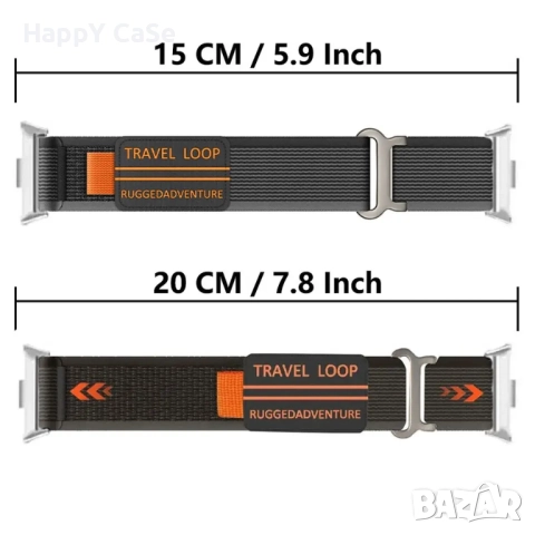 TRAVEL LOOP Каишка за Huawei Watch/Samsung/Garmin/Apple/Xiaomi/Amazfit, снимка 7 - Каишки за часовници - 51474850