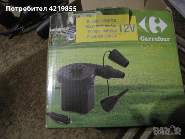 Електрическа помпа за надуваеми предмети, снимка 2 - Надуваеми легла - 50690360