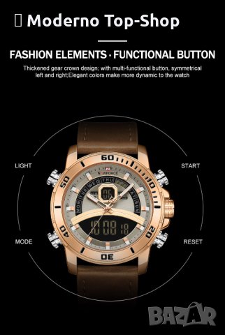 Мъжки часовник NaviForce многофункционален NF9181L., снимка 13 - Мъжки - 34794255