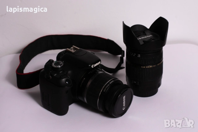 Canon 600D + два обектива 18-55mm и Tamron 28-85/2.8 macro