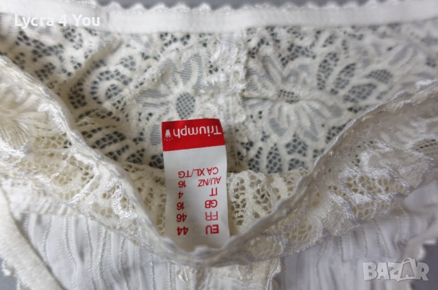 Triumph EU 44 (L) луксозна полупрашка с флорална дантела на талията., снимка 4 - Бельо - 53309913