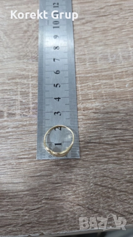 Златен пръстен 14кт, снимка 4 - Пръстени - 52842693