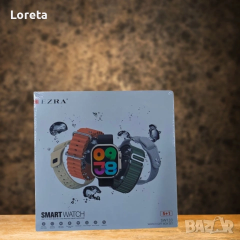 Стилен смарт часовник, Smart Watch Ezra, 1 г Гаранция , снимка 2 - Смарт часовници - 53412837