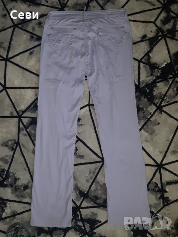 Панталони лавандула и бежов, снимка 3 - Панталони - 34124486