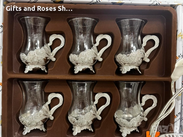 Комплекти за чай в сребърно, снимка 1