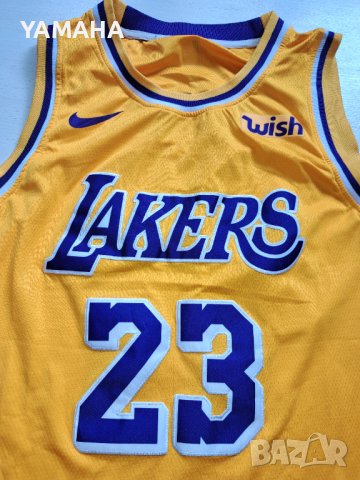Баскетболен  Потник  LAKERS  LE BRON  JAMES WISH NIKE  NBA   XL, снимка 1
