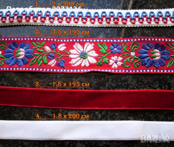 Декоративни ширити, снимка 3 - Платове и дамаски - 53094995