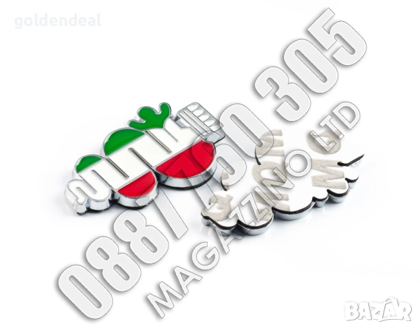 Метална Емблема за Алфа Ромео Змия с Италиански Флаг Alfa Romeo, снимка 9 - Аксесоари и консумативи - 53746920