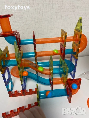 Магнитен конструктор Iso Trade - Писта с топки, 96 части, снимка 9 - Игри и пъзели - 53138845