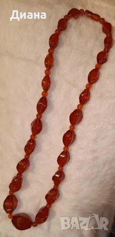 Гердан от естествен кехлибар, снимка 2 - Колиета, медальони, синджири - 48934641