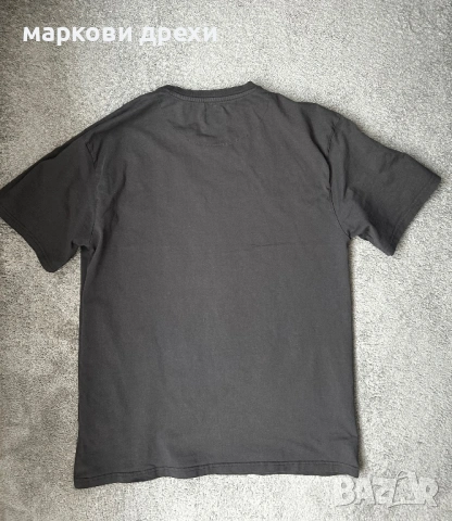 KARL KANI T-Shirt mit Label-Print Modell 'Signature' in anthrazit XL, снимка 4 - Тениски - 53086691